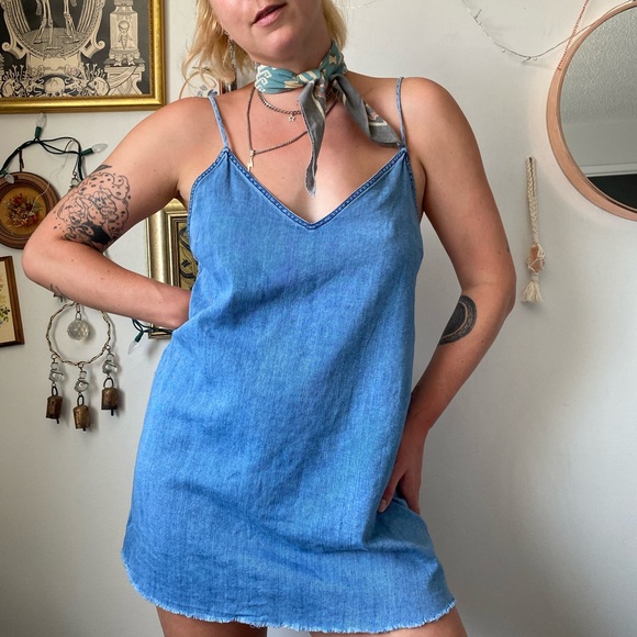 Wildfred denim slip dress - Picture 4 of 14
